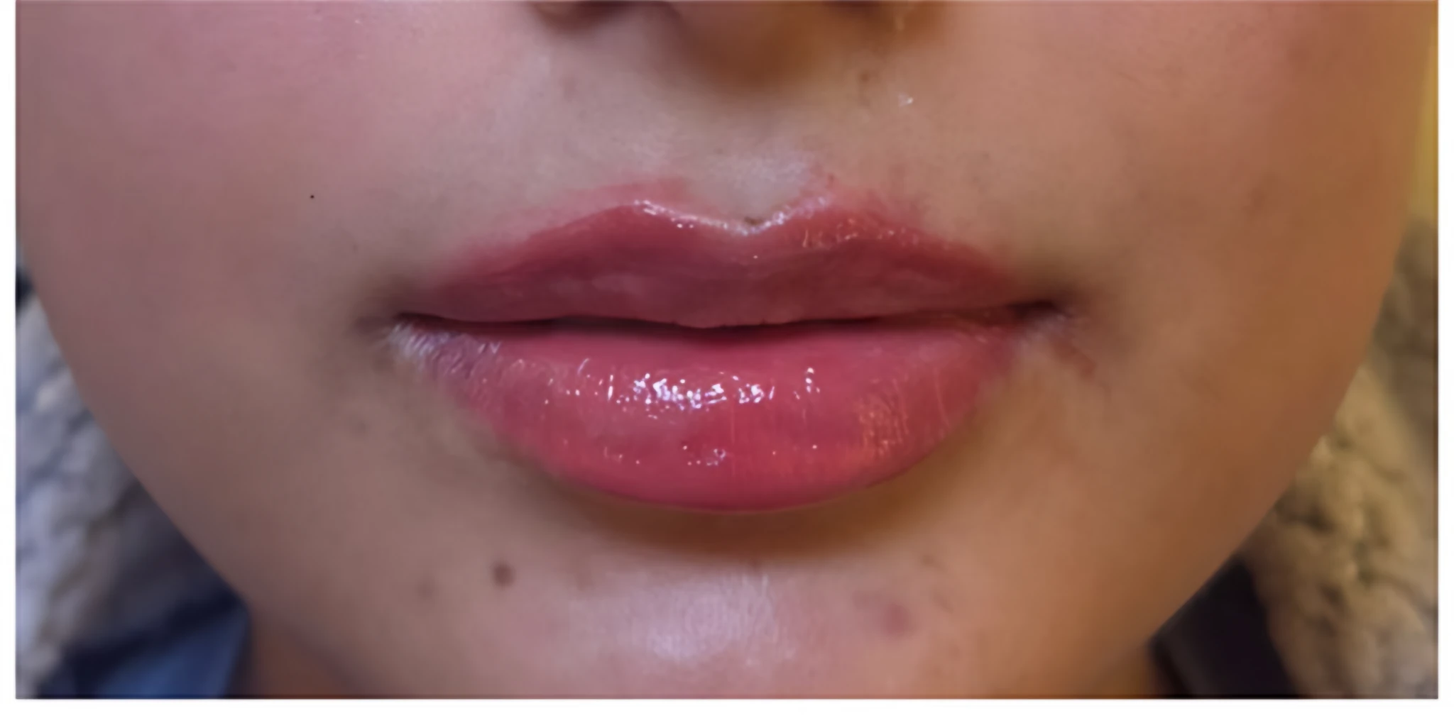 Realce de labios — Después